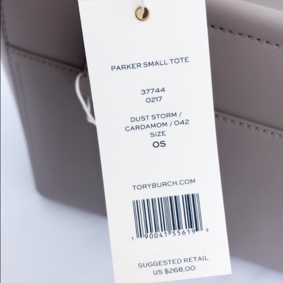 NWOT Tory Burch Parker Tote in Dust Storm - Picture 5 of 6